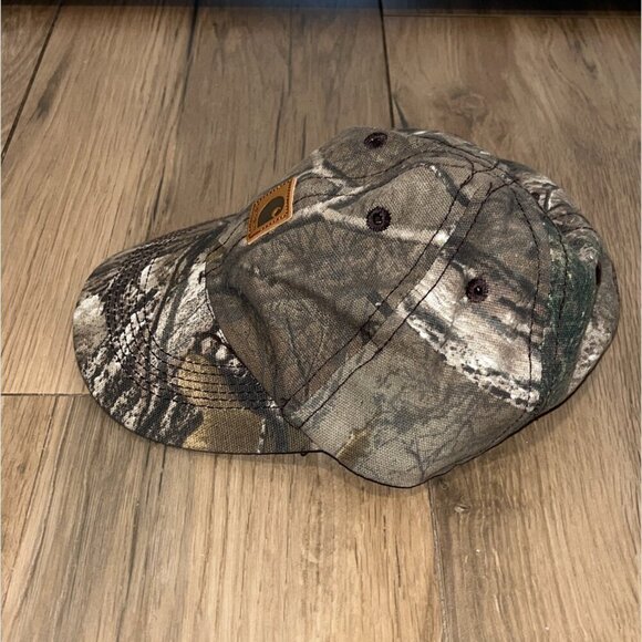 Carhartt Brown 100% Cotton Blend Realtree Xtra Camo Hat infant Size OS - Picture 5 of 5